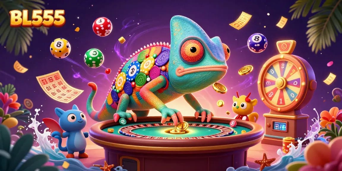 Experience thrilling games at BL555 with vibrant casino elements and winning opportunities.