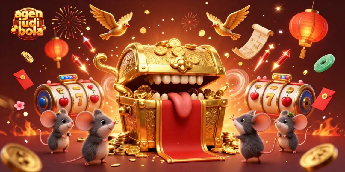Experience thrilling action with agen judi bola in this vibrant 3D casino illustration.