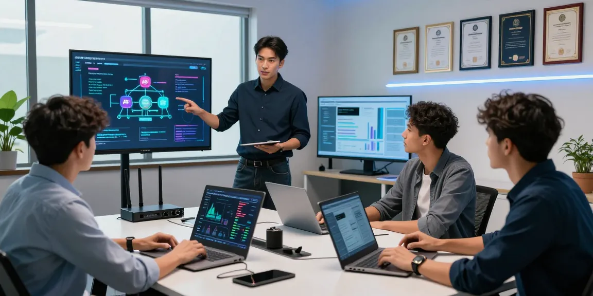 Waygrid team collaborating on API management solutions in a modern workspace.