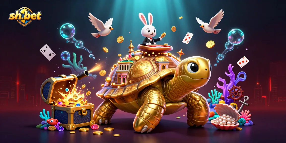 Engage in thrilling gaming experiences at sh-bet with dazzling underwater creatures and vibrant casino elements.