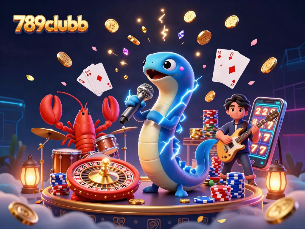 Experience the vibrant underwater world of 789clubb with lively casino elements and characters.