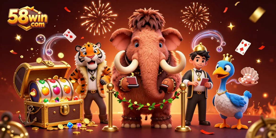 Experience the thrills at 58win com with entertaining slots among dazzling elements and vibrant characters.