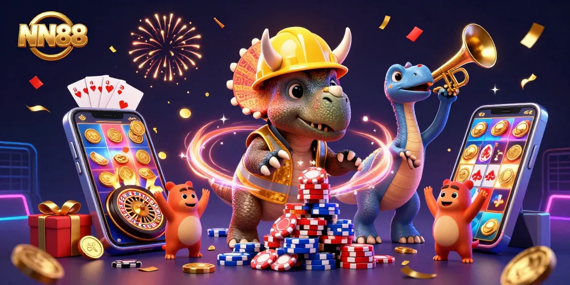 Join the excitement at NN88 with vibrant 3D casino games and colorful slot machines.