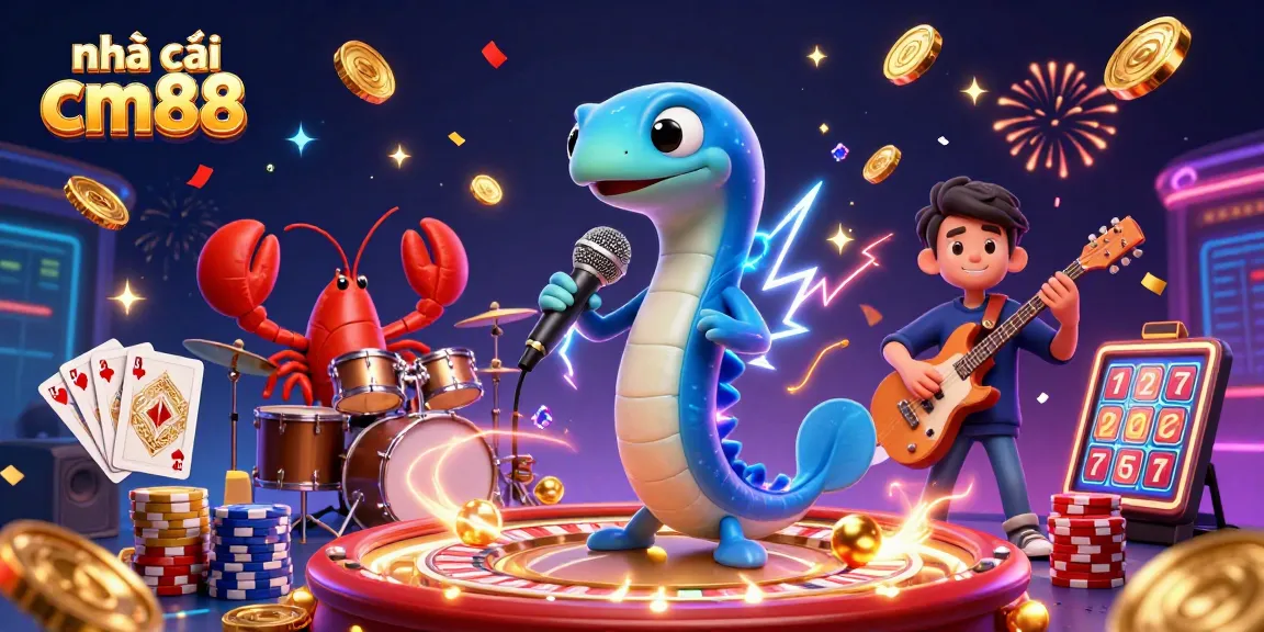 Experience the excitement at nhà cái cm88 with lively casino characters performing under the sea.