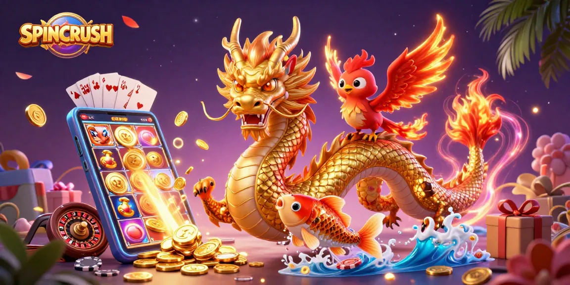 SpinCRUSH showcases thrilling gameplay with dynamic casino elements and engaging characters.