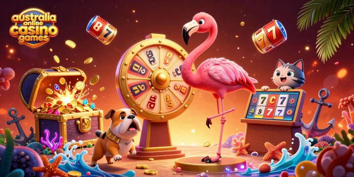 Experience thrilling australia online casino games with colorful characters and dynamic casino elements.