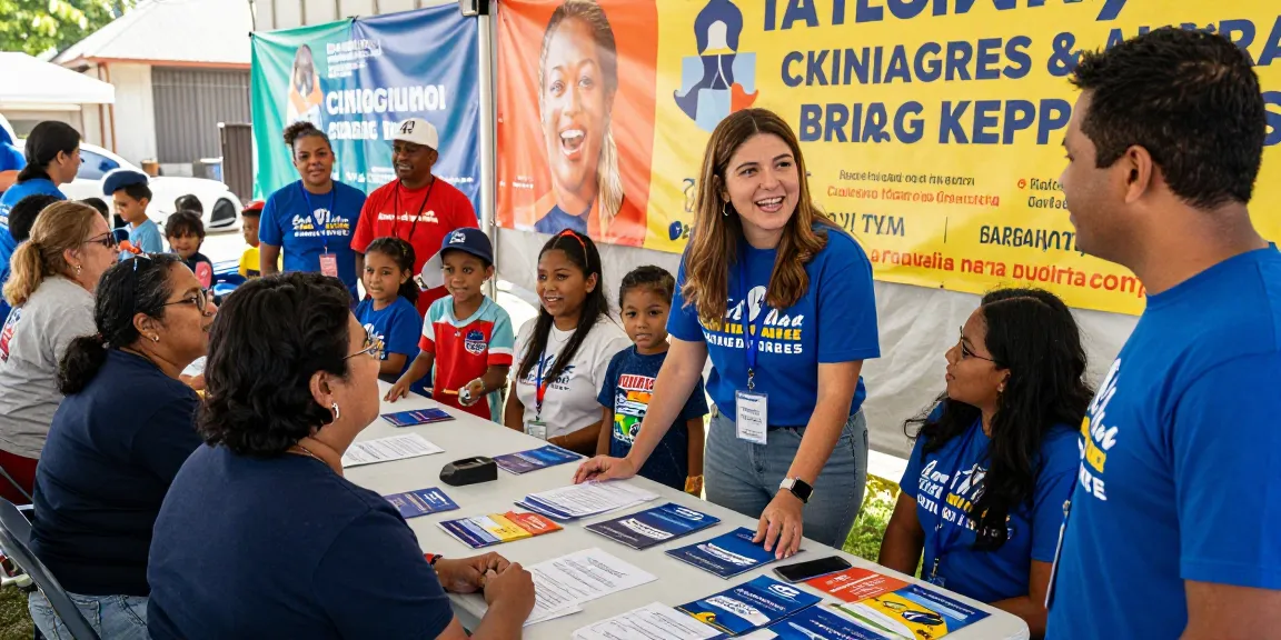 Casey Askar engaging with Florida voters at a community event, showcasing genuine political connection.