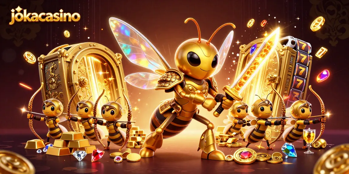 Experience thrilling gameplay at jokacasino with exciting slot reels and treasure-filled scenes.