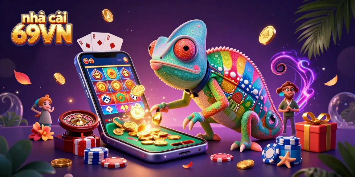 Experience the excitement at nhà cái 69VN with colorful slots and dynamic gaming elements, rich in casino vibes.