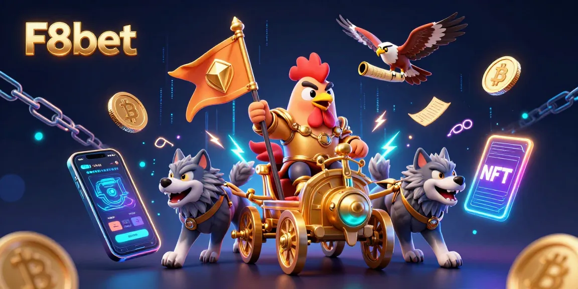 Engage with F8bet's thrilling online experience featuring dynamic characters and cryptocurrency elements.